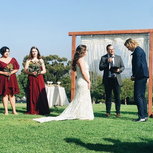 San Diego Park Boho Wedding