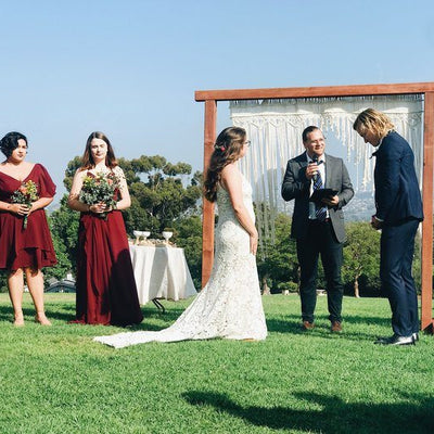 San Diego Park Boho Wedding