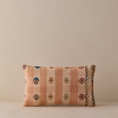 Vintage Lumbar Pillow No. 322, 12" x 20"