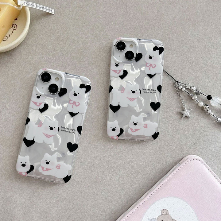 Cute Bowknot 3D Puppy Case