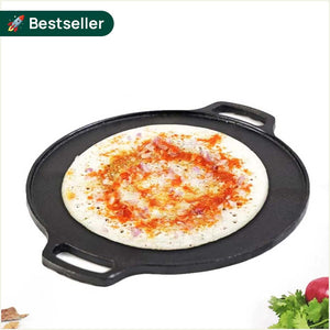 CASTrong Cast Iron Roti/Dosa Tawa,Pre-seasoned, Nonstick, 100% Pure, Toxin-free, Induction, 30.2cm, 2.4kg
