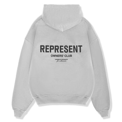 Represent Owners Club Ash Grey Hoodie