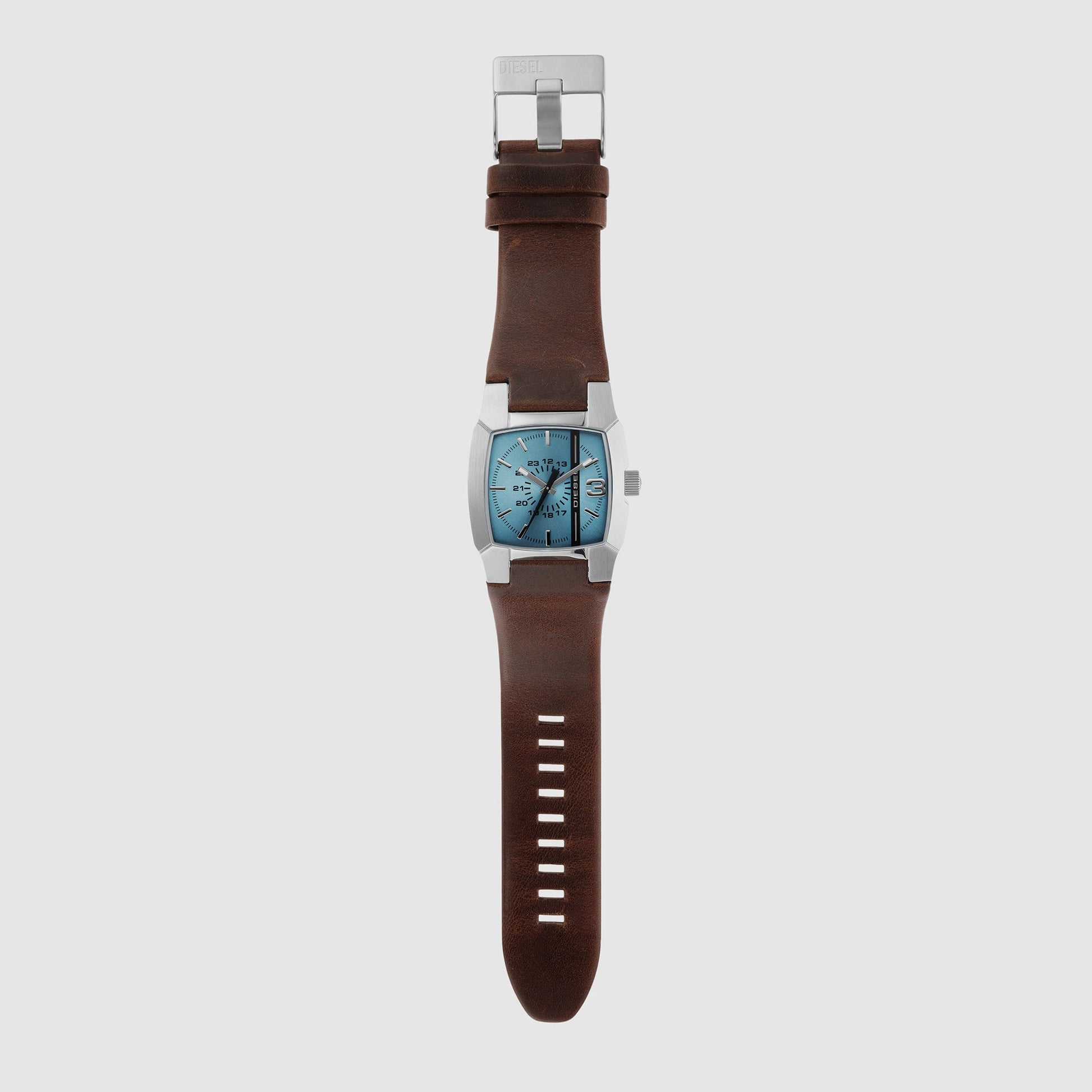 Cliffhanger Men Quartz Blue Dial Analog Leather Watch DZ1998