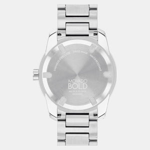 Bold Men Quartz Gold Dial Analog Stainless Steel Watch 3601203