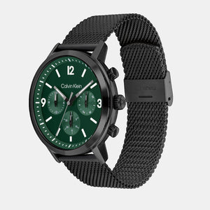 Gauge Men Quartz Green Dial Chronograph Stainless Steel Watch 25200440