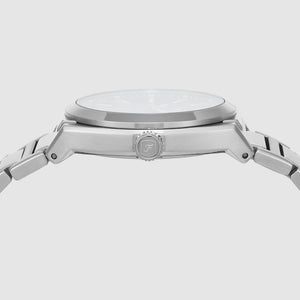 Everett Men Quartz Blue Dial Analog Stainless Steel Watch FS6054