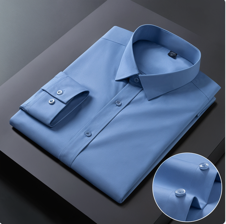 Premium Cotton Solid Shirt for Man (Denim Blue)