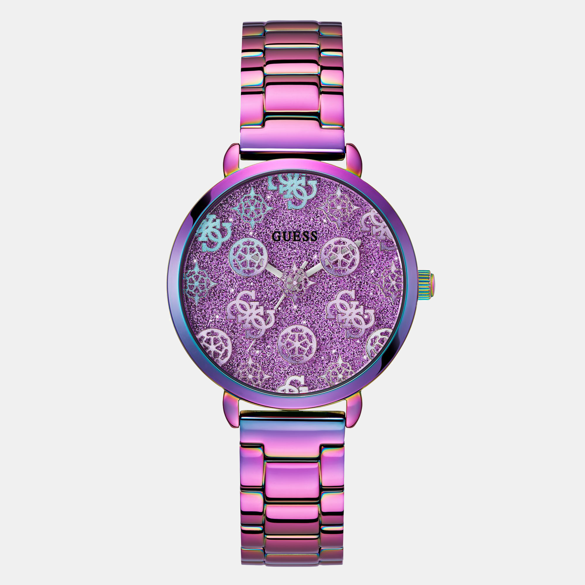 Guess Trend Women Quartz Purple Dial Analog Stainless Steel Watch GW0670L3