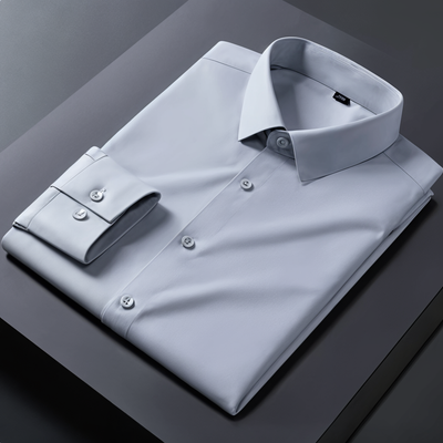 Premium Cotton Solid Shirt for Man (Silver)