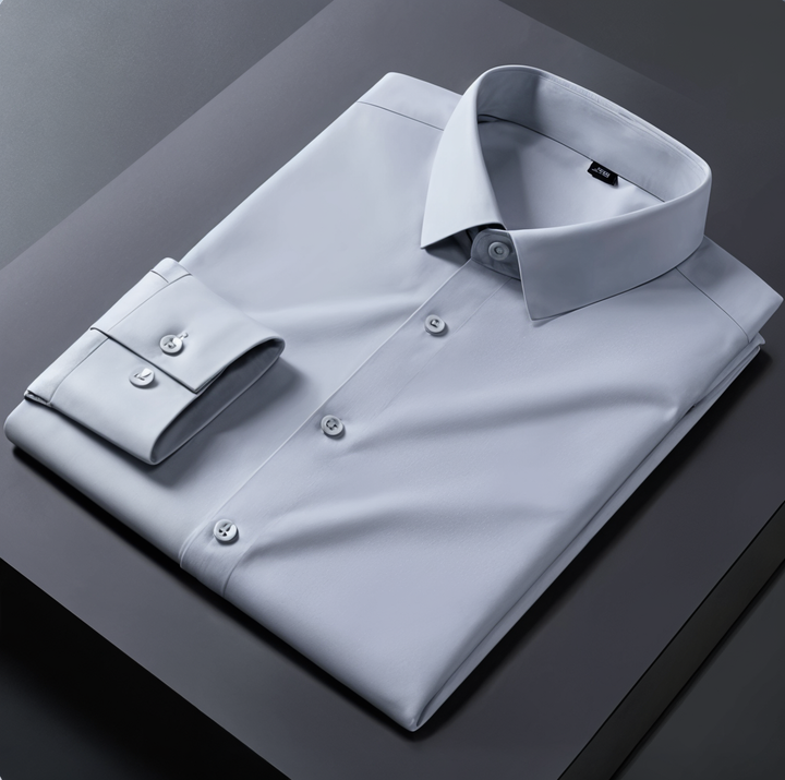 Premium Cotton Solid Shirt for Man (Silver)