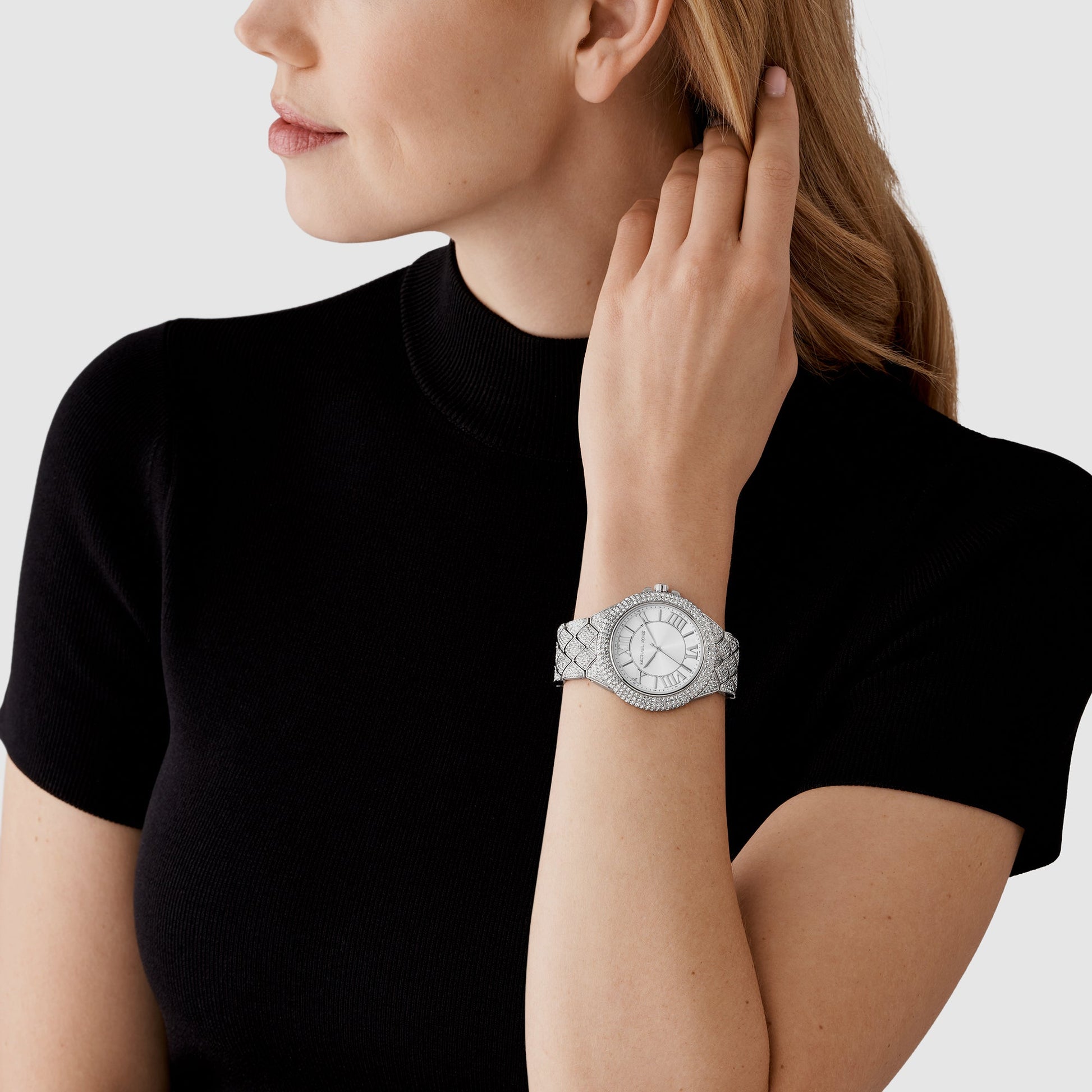 Camille Women Quartz White Dial Analog Stainless Steel Watch MK4803