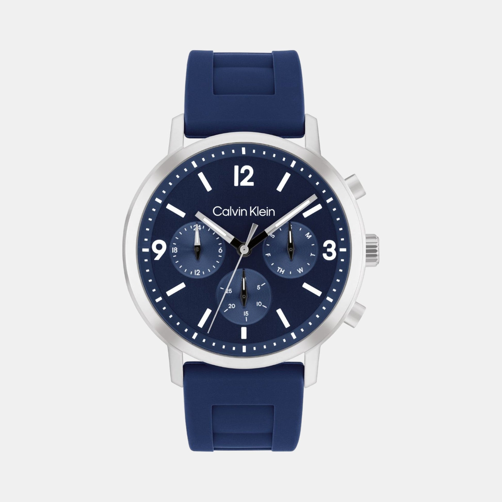 Gauge Men Quartz Blue Dial Chronograph Leather Watch 25200460