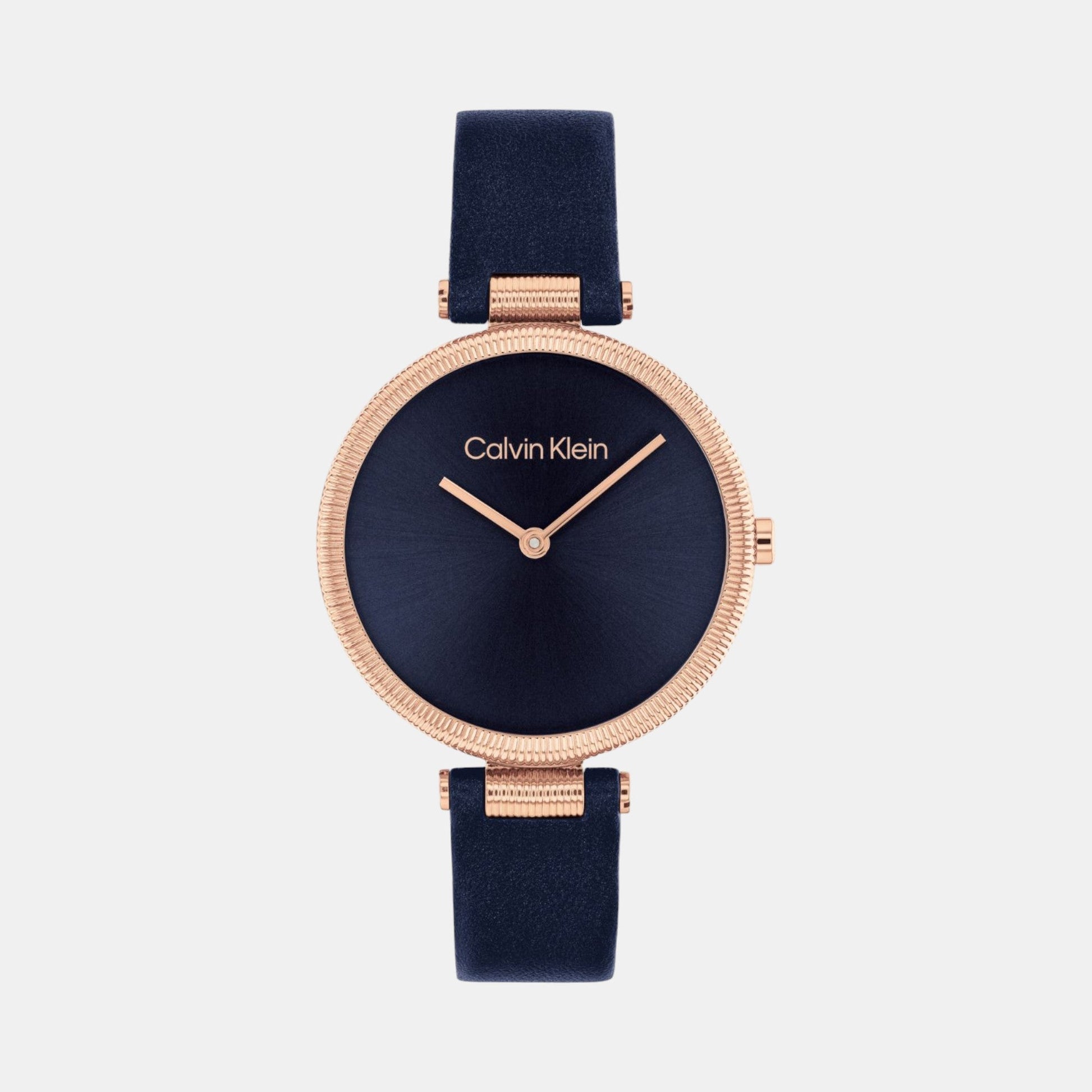 Gleam Women Quartz Blue Dial Analog Leather Watch 25100041