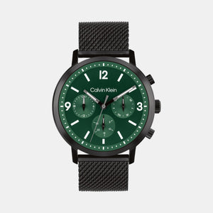 Gauge Men Quartz Green Dial Chronograph Stainless Steel Watch 25200440