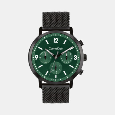 Gauge Men Quartz Green Dial Chronograph Stainless Steel Watch 25200440