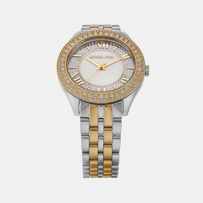 Harlowe Women Quartz Silver Dial Analog Stainless Steel Watch MK4811