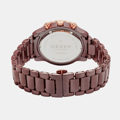 Falk Men Quartz Brown Dial Analog Ceramic Watch V278GCXNCN