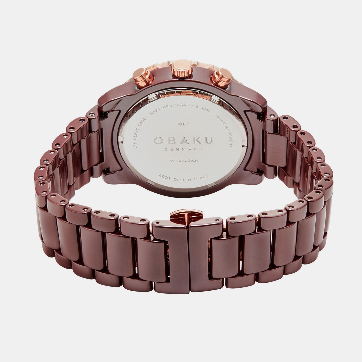 Falk Men Quartz Brown Dial Analog Ceramic Watch V278GCXNCN
