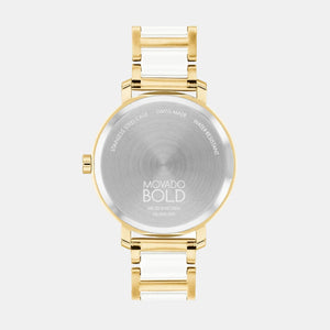 Bold Women Quartz Silver Dial Analog Stainless Steel Watch 3601238