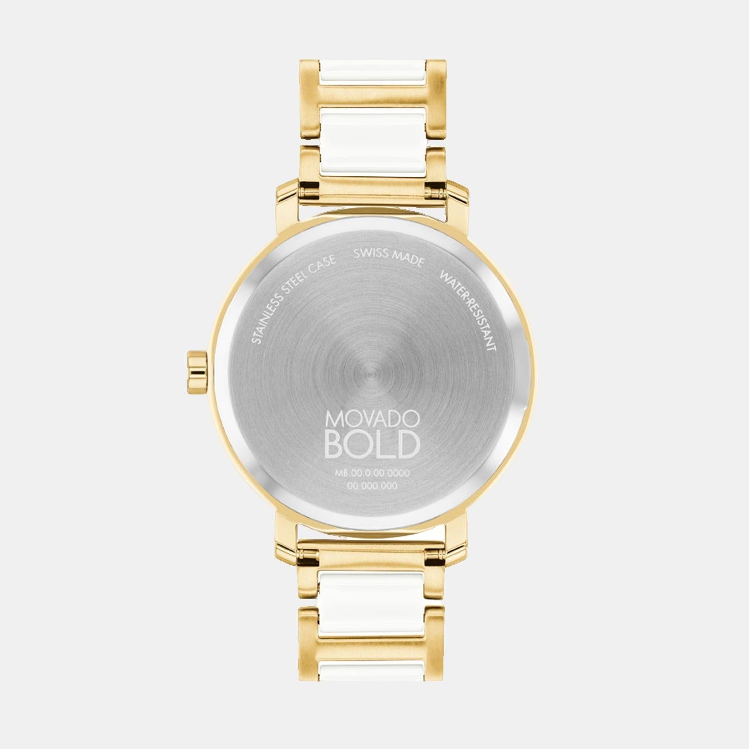 Bold Women Quartz Silver Dial Analog Stainless Steel Watch 3601238