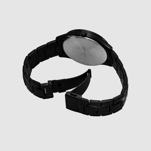 Dante Men Quartz Black Dial Chronograph Stainless Steel Watch AX1878