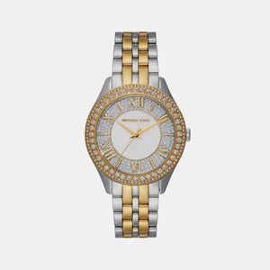 Harlowe Women Quartz Silver Dial Analog Stainless Steel Watch MK4811