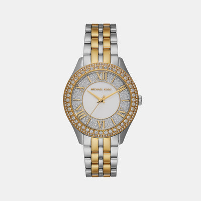 Harlowe Women Quartz Silver Dial Analog Stainless Steel Watch MK4811