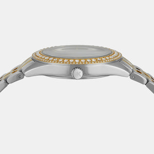 Harlowe Women Quartz Silver Dial Analog Stainless Steel Watch MK4811