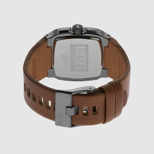 Cliffhanger Men Quartz Blue Dial Chronograph Leather Watch DZ4641