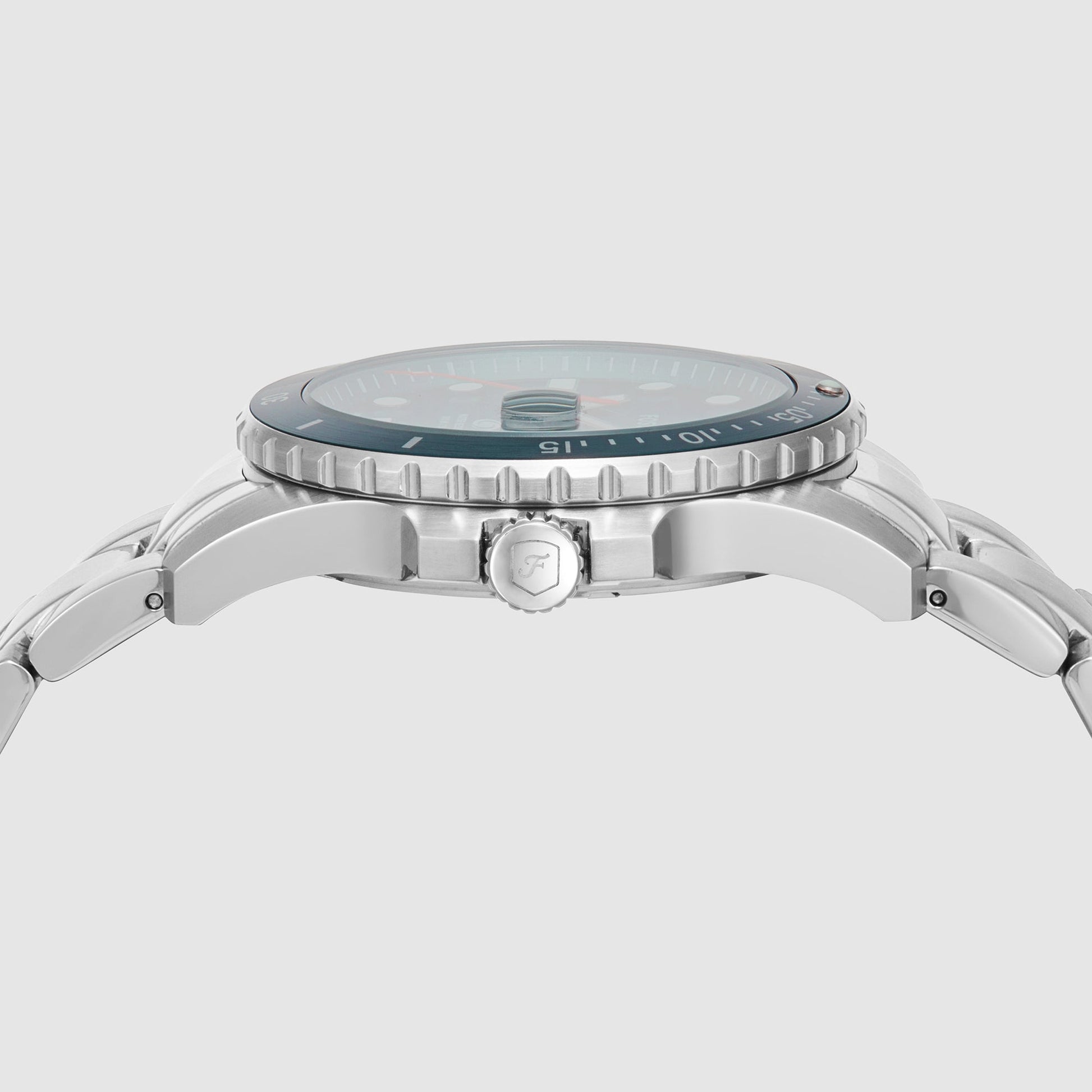 Fossil Blue Dive Men Quartz Blue Dial Analog Stainless Steel Watch FS6050