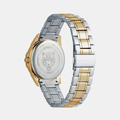 Glam Women Quartz Silver Dial Analog Stainless Steel Watch PSKBA0823