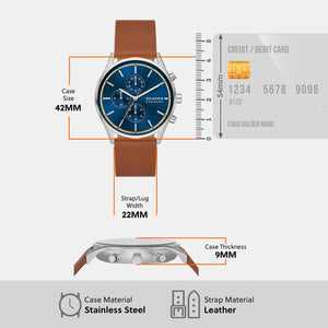 Holst Men Quartz Blue Dial Chronograph Stainless Steel Watch SKW6916