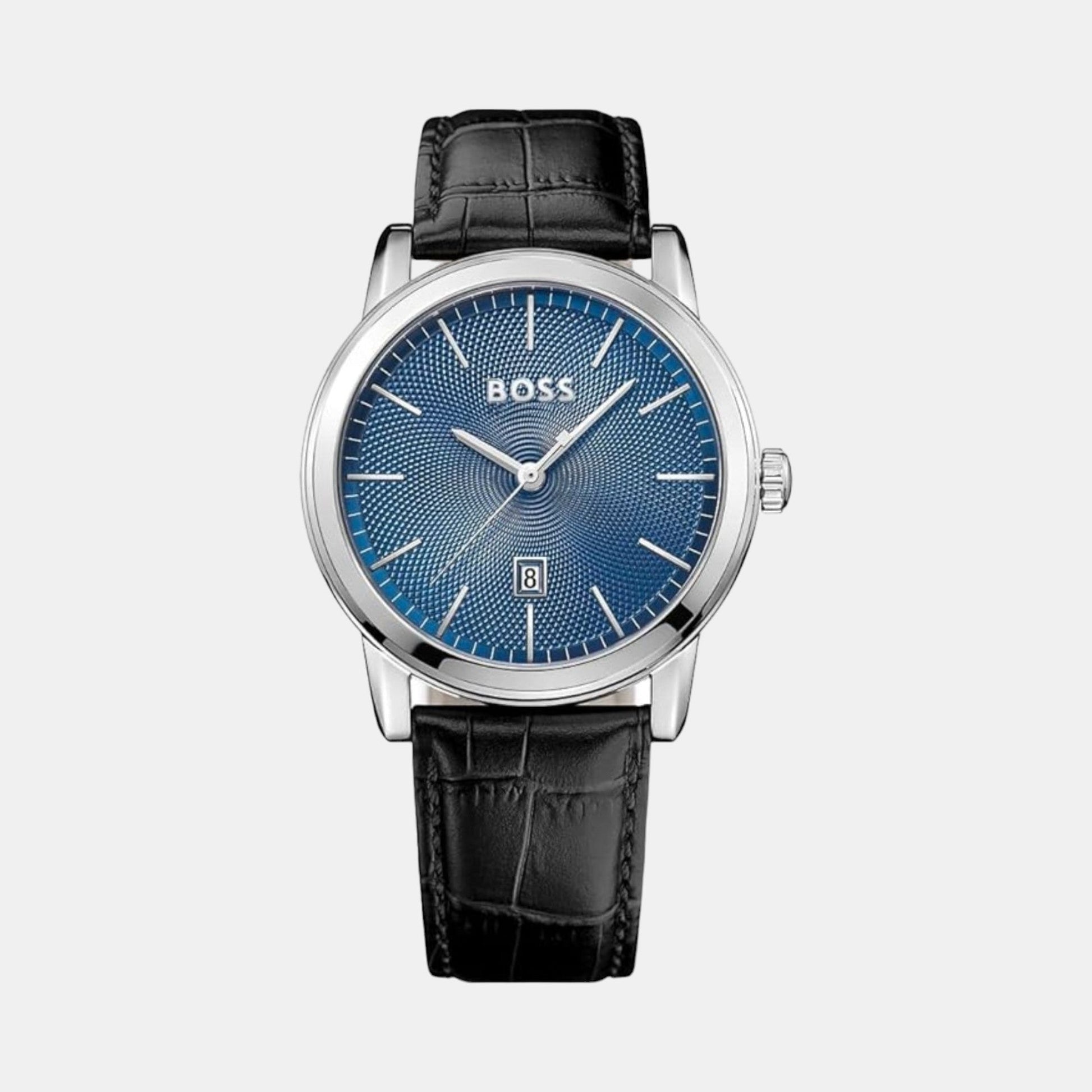 Classic 1 Men Quartz Blue Dial Analog Leather Watch 1513400