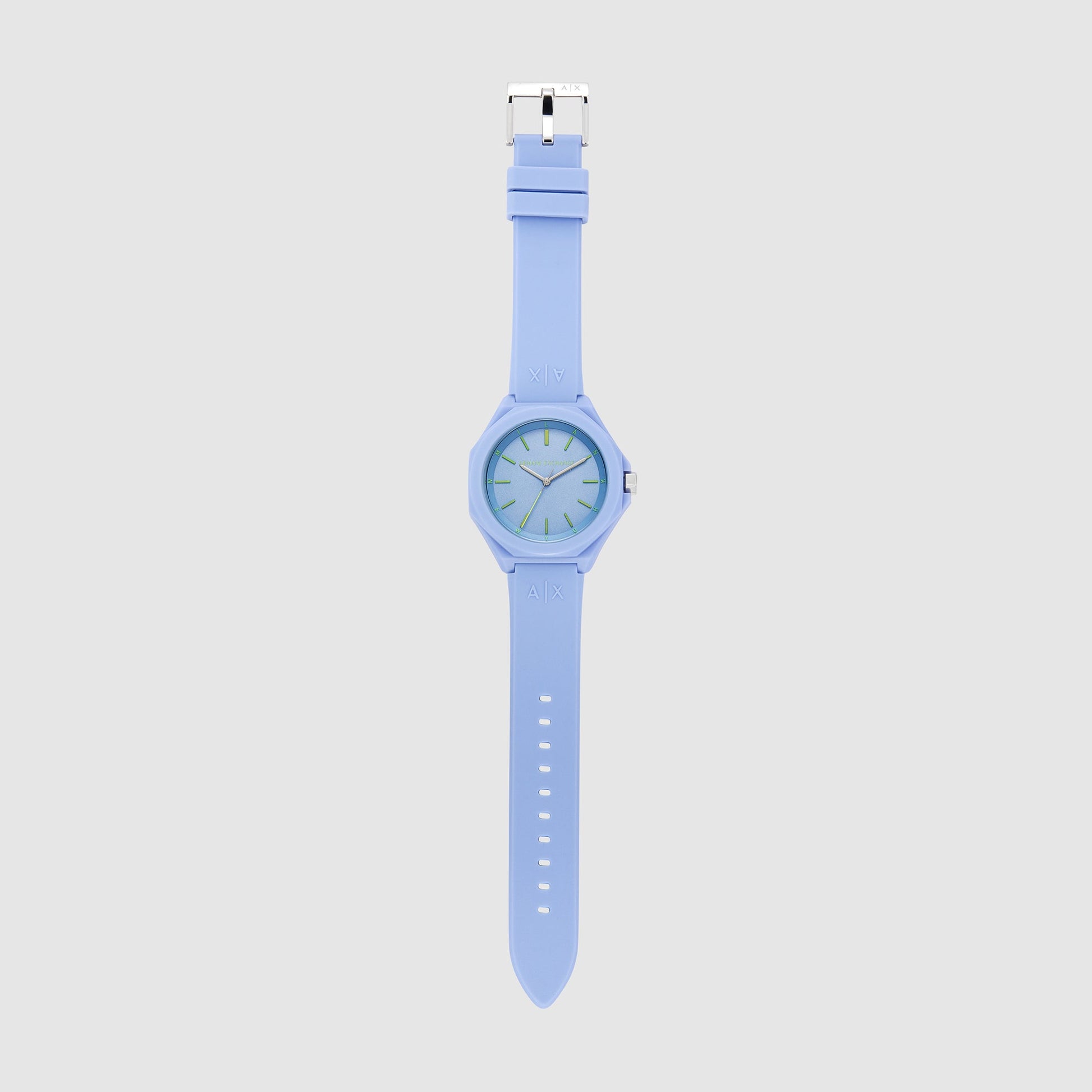 Andrea Women Quartz Blue Dial Analog Silicone Watch AX4611
