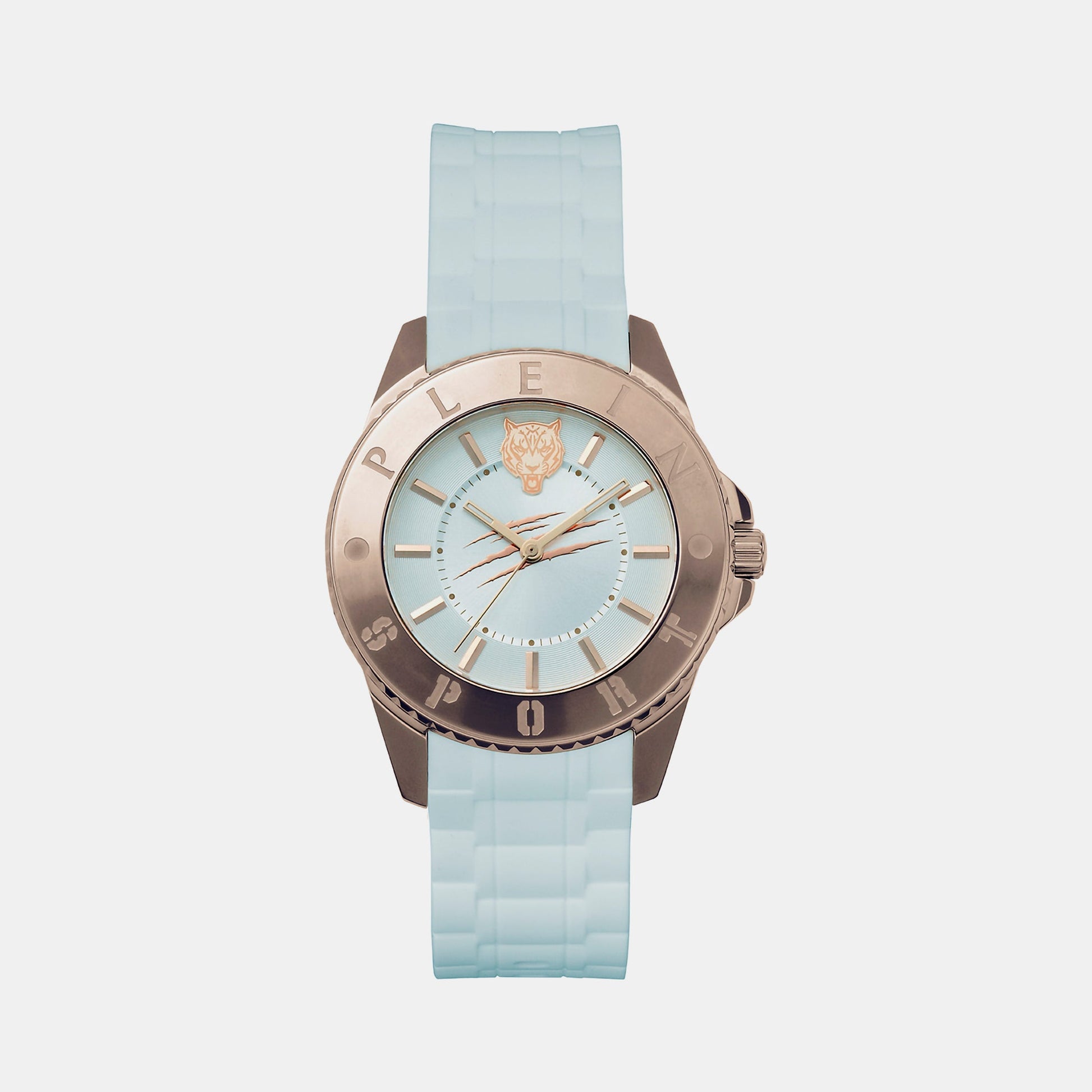 Glam Women Quartz White Dial Analog Silicone Watch PSKBA0423