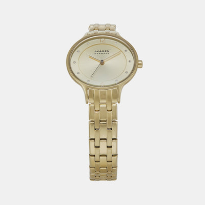 Anita Lille Women Quartz Gold Dial Analog Stainless Steel Watch SKW3127