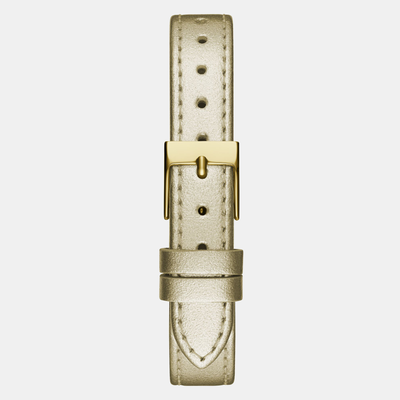 Array Women Quartz Champagne Dial Analog Leather Watch GW0614L2