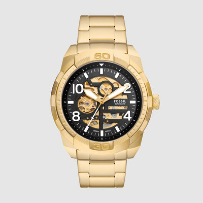 Bronson Men Automatic Black Dial Analog Stainless Steel Watch ME3257