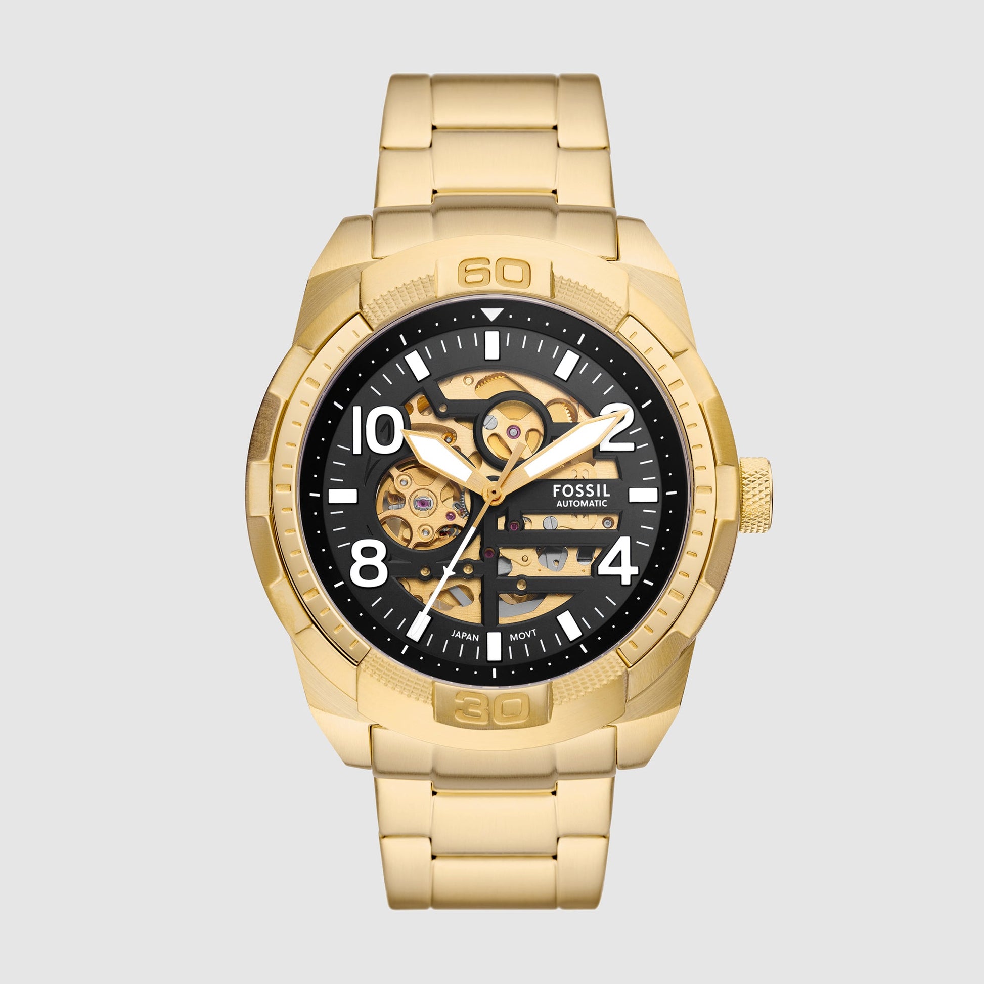 Bronson Men Automatic Black Dial Analog Stainless Steel Watch ME3257
