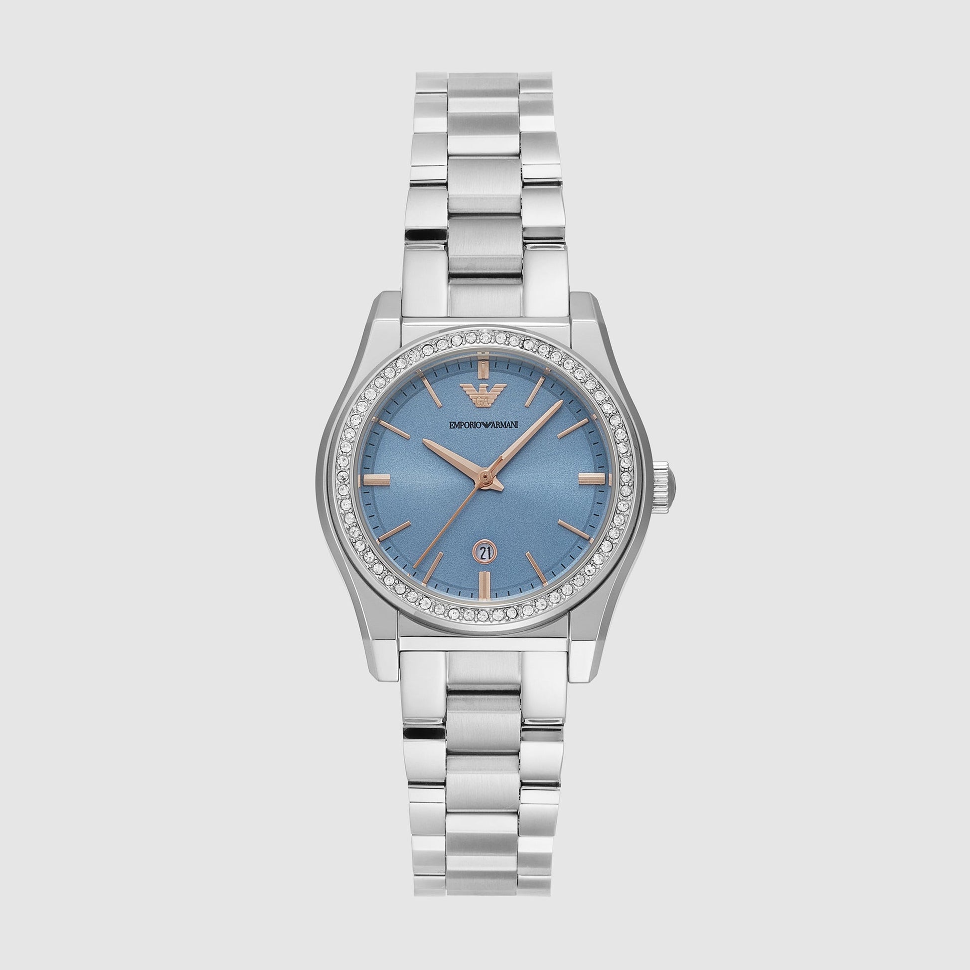 Federica Women Quartz Blue Dial Analog Stainless Steel Watch AR11593