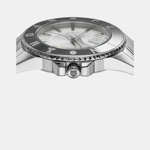 Glam Women Quartz Silver Dial Analog Stainless Steel Watch PSKBA0623