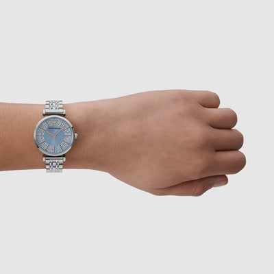 Gianni T-B Women Quartz Blue Dial Analog Stainless Steel Watch AR11594