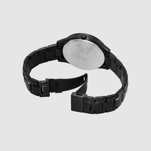 Dante Men Quartz Black Dial Chronograph Stainless Steel Watch AX7154SET