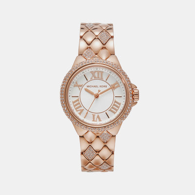 Camille Women Quartz White Dial Analog Stainless Steel Watch MK4810