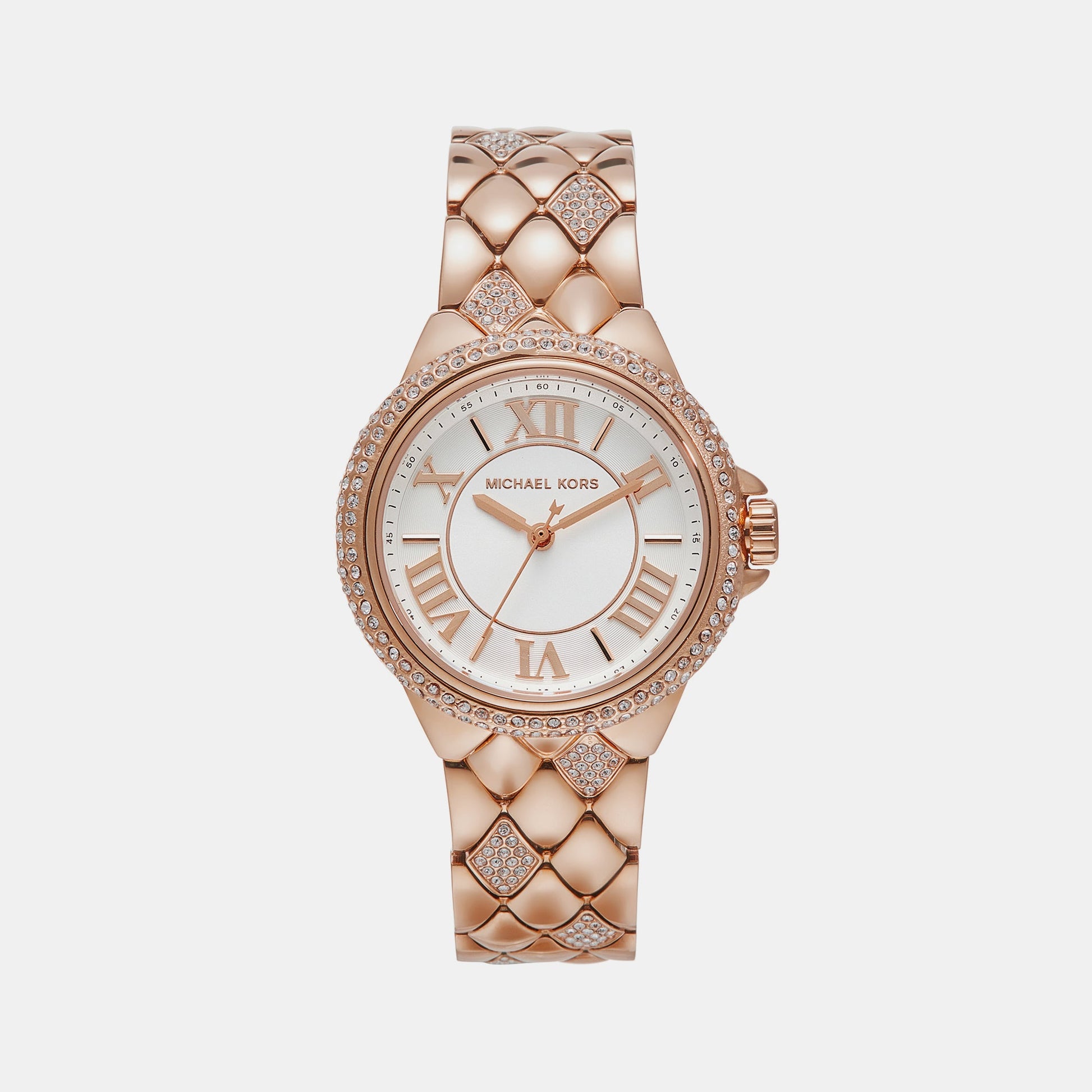 Camille Women Quartz White Dial Analog Stainless Steel Watch MK4810