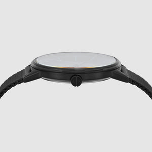 Cayde Men Quartz Black Dial Analog Stainless Steel Watch AX2760