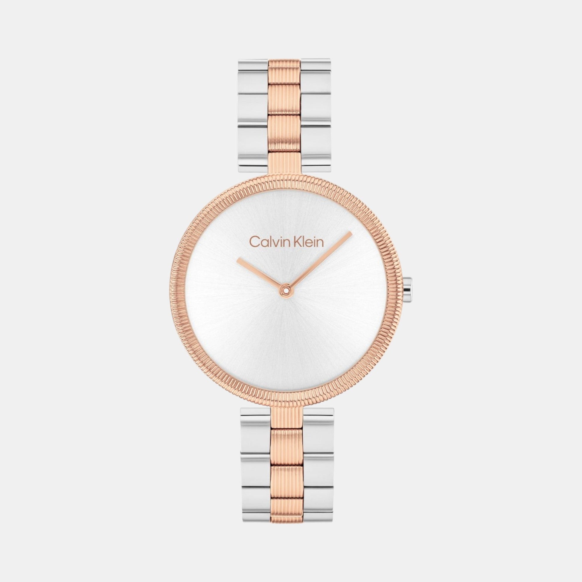 Gleam Women Quartz Silver & White Dial Analog Stainless Steel Watch 25100040