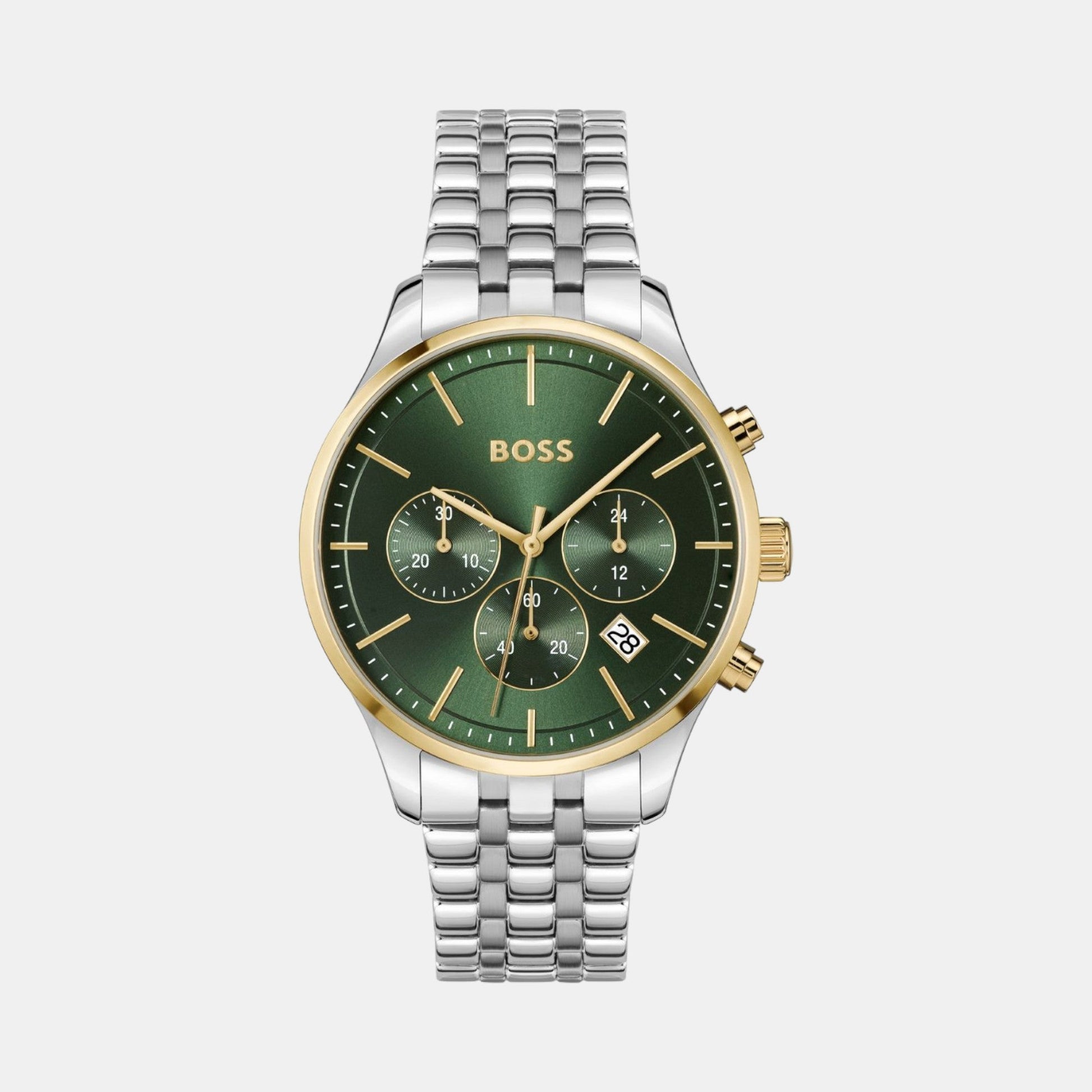 Avery Men Quartz Green Dial Chronograph Stainless Steel Watch 1514159