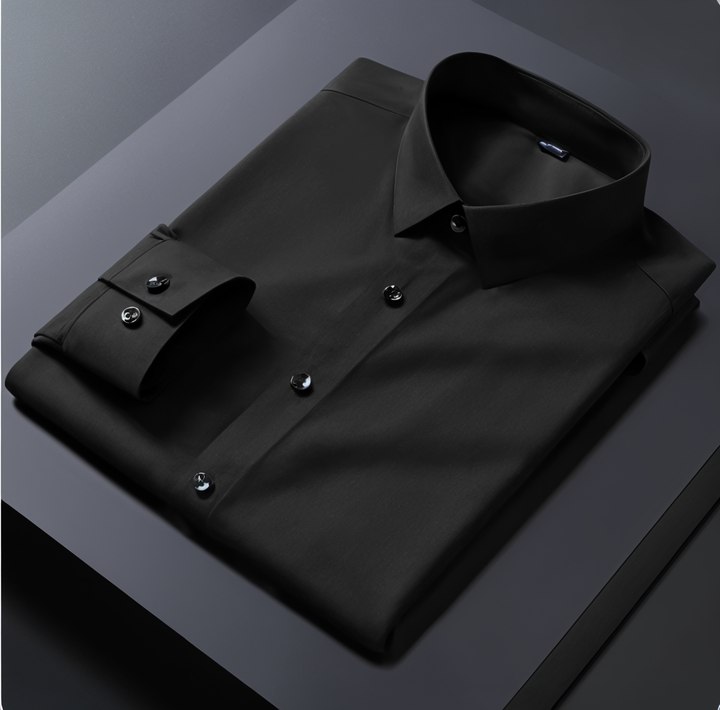 Premium Cotton Solid Shirt for Man (Black)