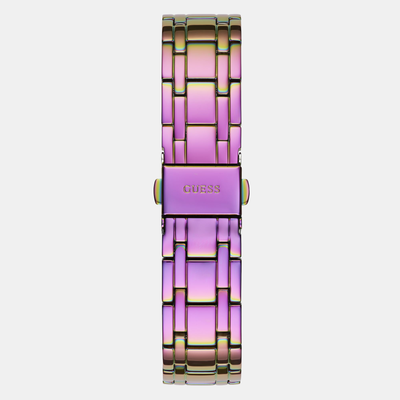Guess Trend Women Quartz Iridescent Dial Analog Stainless Steel Watch GW0604L4